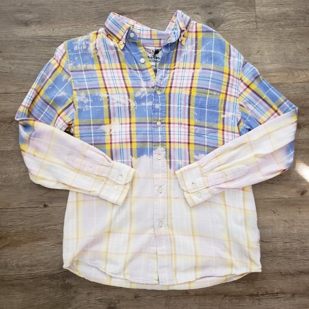 Lavender Distressed Flannel